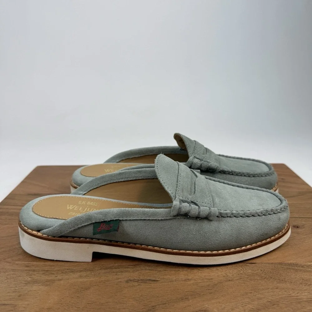New Mens GH Bass & Co Larson Suede Weejuns Penny Loafers Slides Shoes Sz 8 D‎